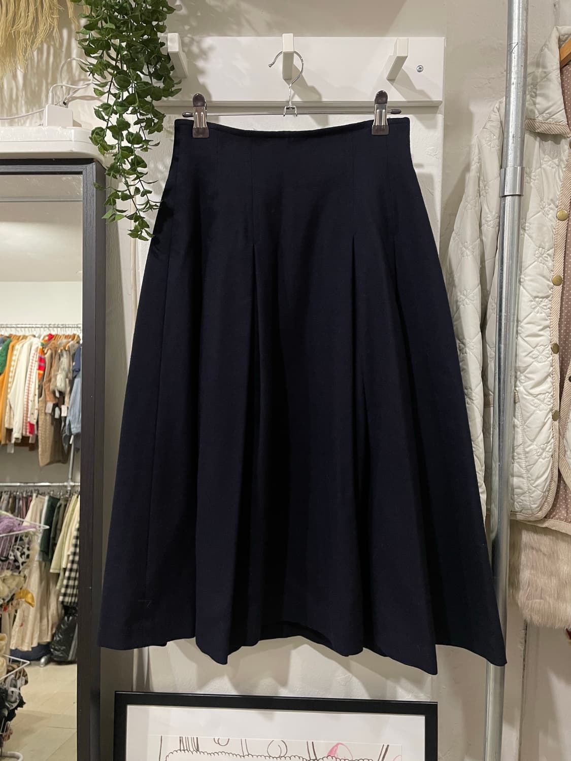 oxford button skirt 상품이미지7