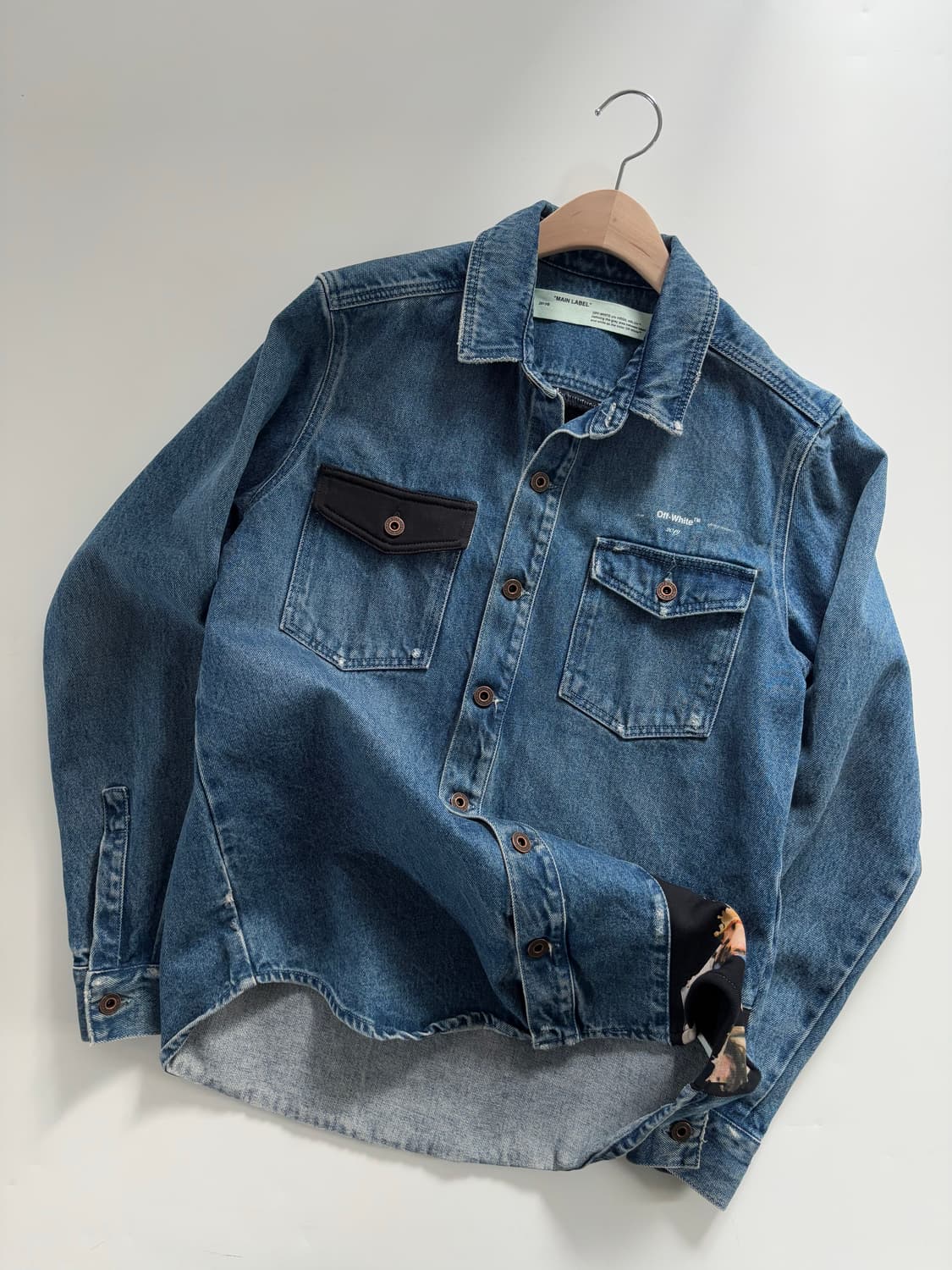 Off White 오프화이트 프린팅 데님 셔츠  상품이미지1