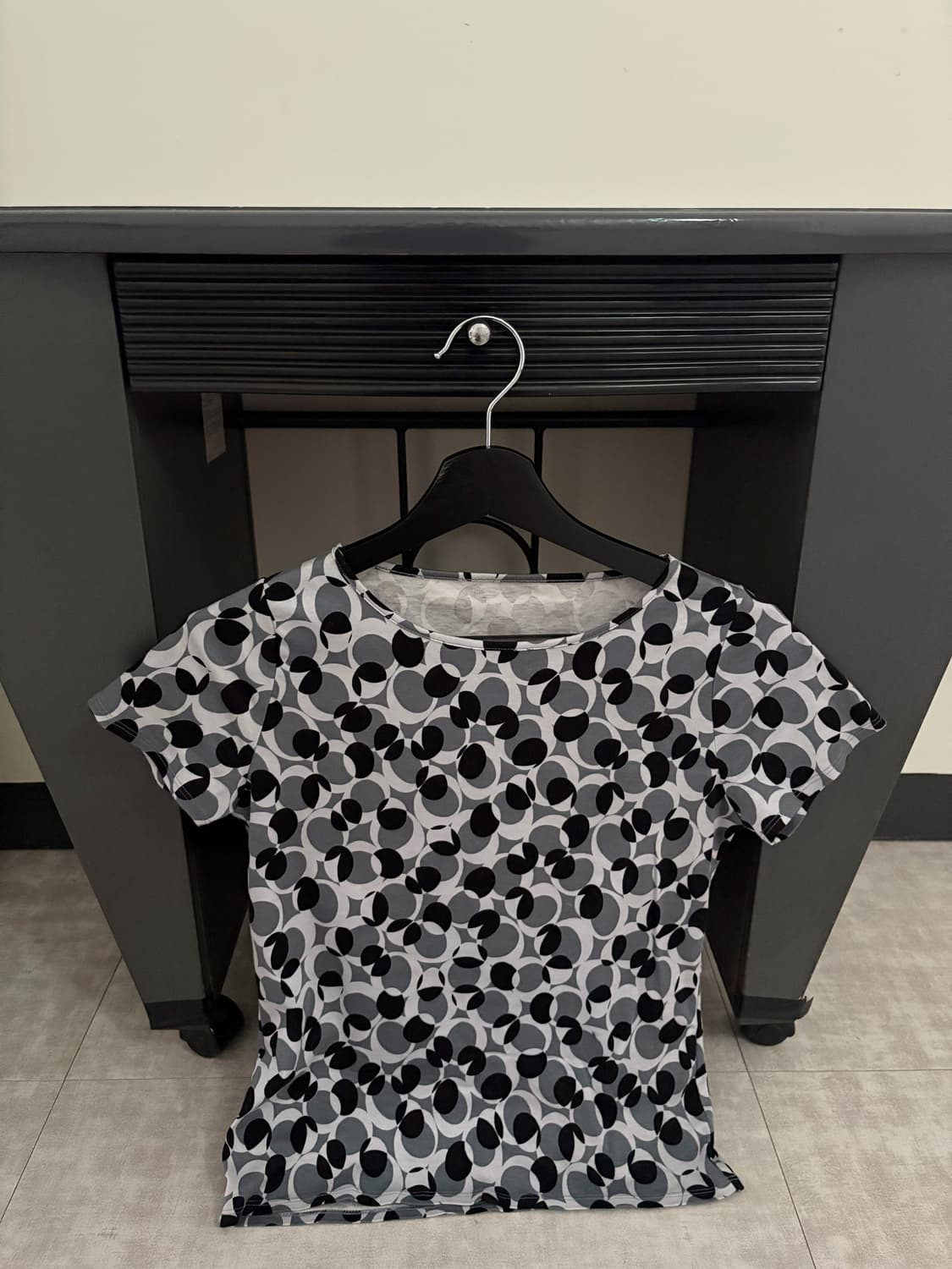 retro dot print top 상품이미지4