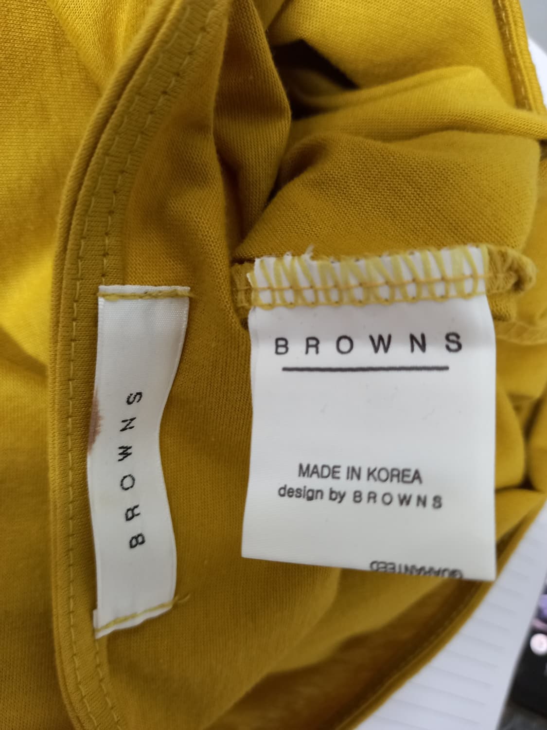 새 BROWNS 브라운스 춘하 루즈박시핏 티셔츠 F 44-77 상품이미지7