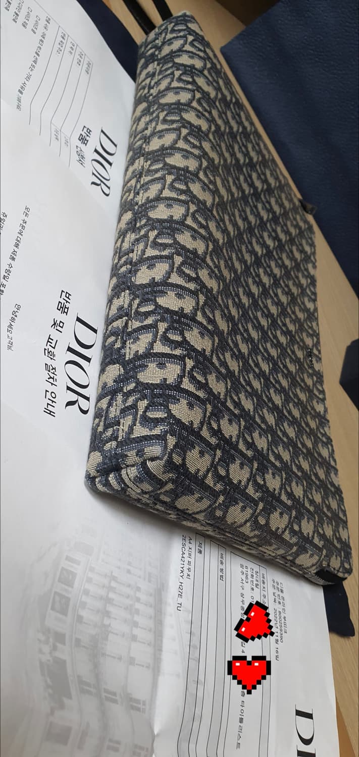 디올 아이패드 A4 파우치백/클러치백 새상품급 정품(영수증O) 상품이미지6