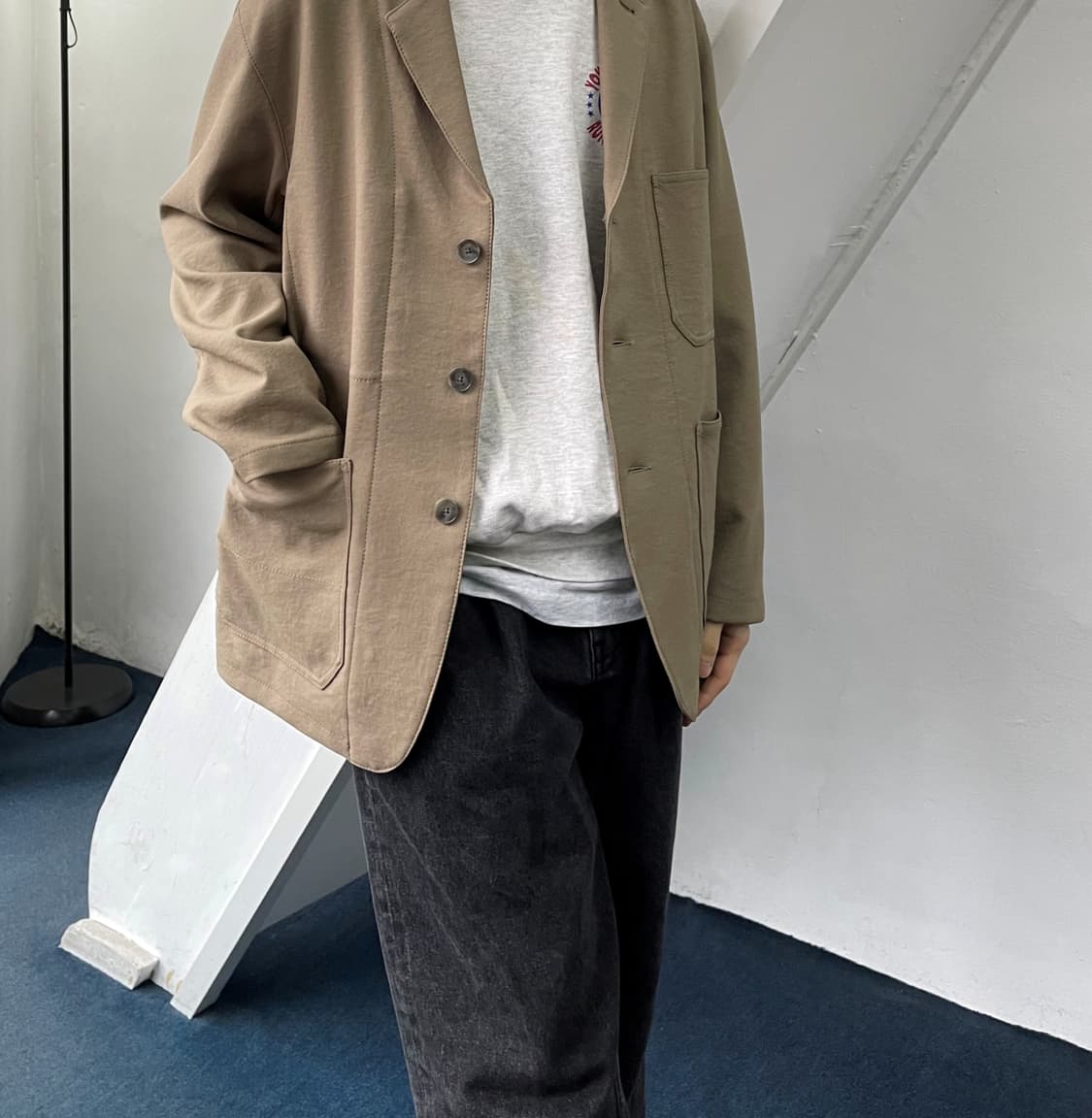 [unused,L] Relax single jacket 상품이미지10