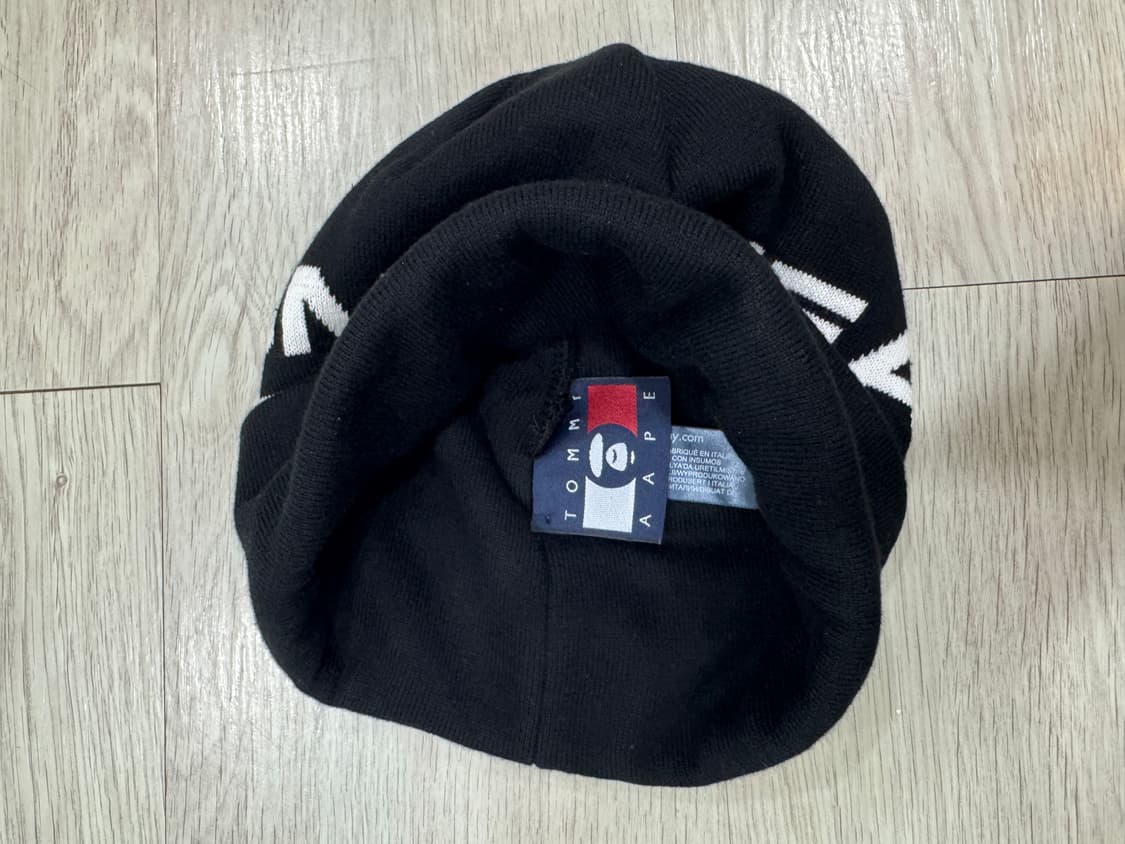 AAPE  에이프 x 타미진 콜라보 비니 블랙 상품이미지3