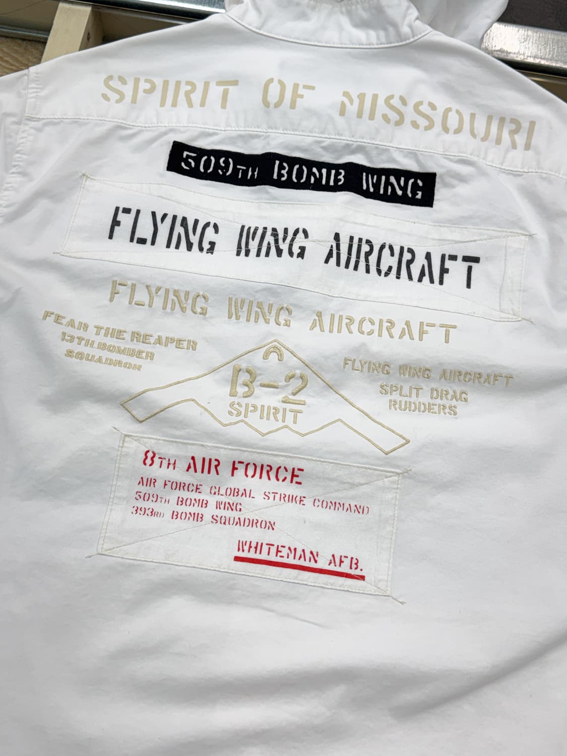 아비렉스 U.S.A.F 투포켓 후드 셔츠 상품이미지4