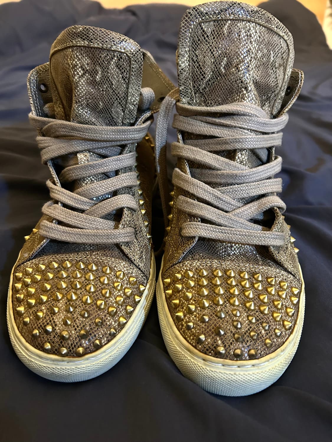 Python Leather Stud y2k High Top 상품이미지2