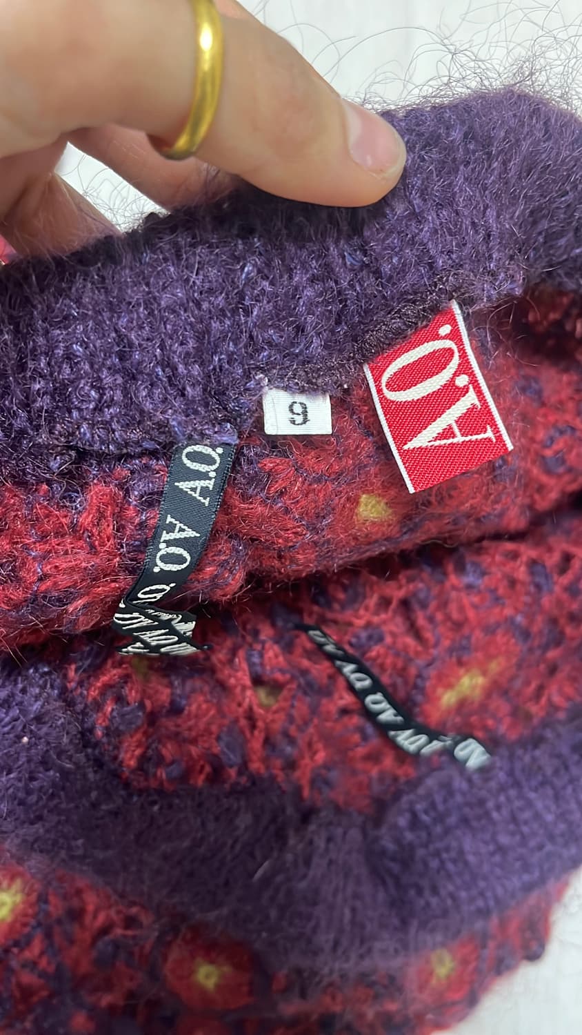 A.O.야츠키오니시 핸드니트 스커트 26,27 상품이미지3