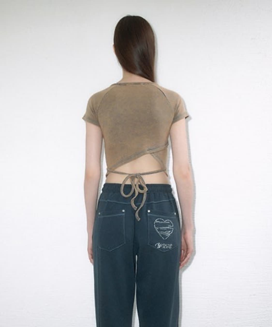 Yuse washing cutout top 상품이미지2