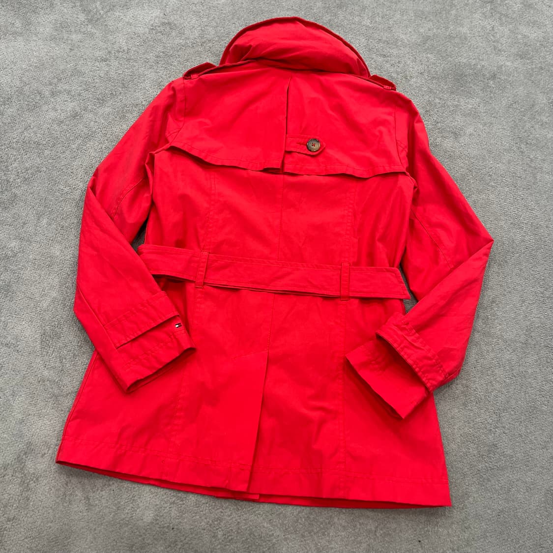 S 타미힐피거 벨티드 레드 트렌치코트 상품이미지4