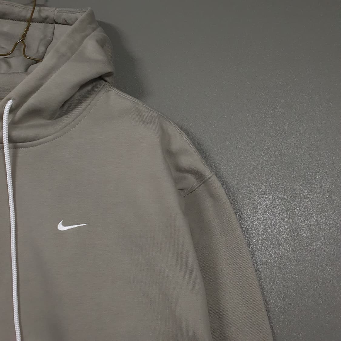 M) 나이키 NRG 신형 21fw 솔로 스우시 플리스 후드티 라이트 아미 상품이미지3