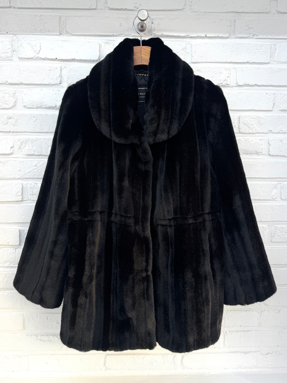 블랙 하프 퍼자켓 상품이미지1