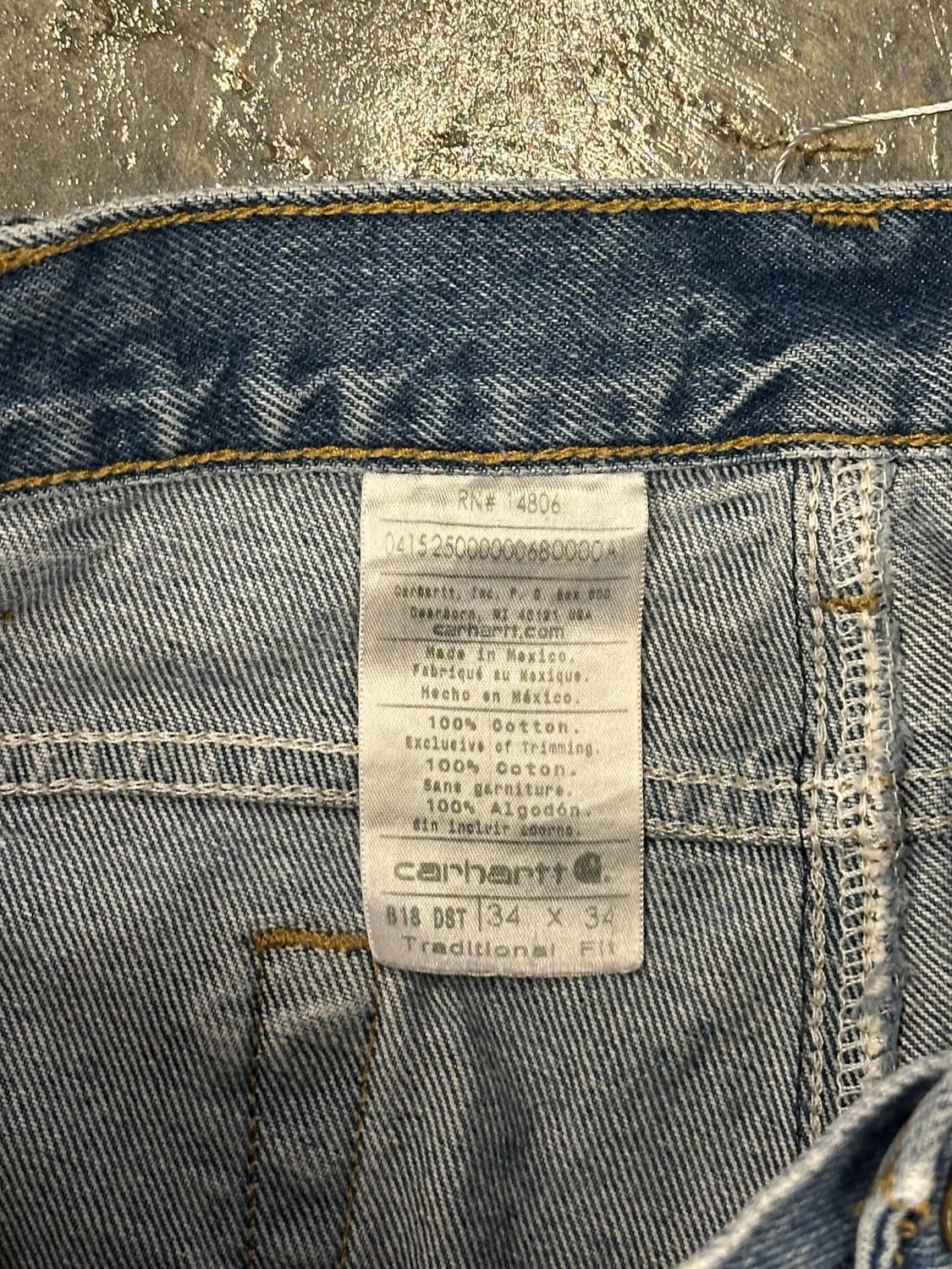 Carhartt 칼하트 Traditional fit 데님팬츠 34x34 상품이미지3