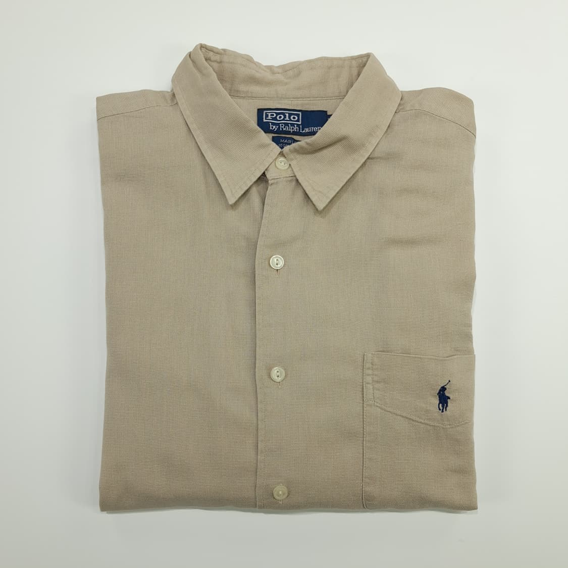 CN724 XL 폴로 랄프로렌 베이지 긴팔 셔츠 남방 상품이미지8