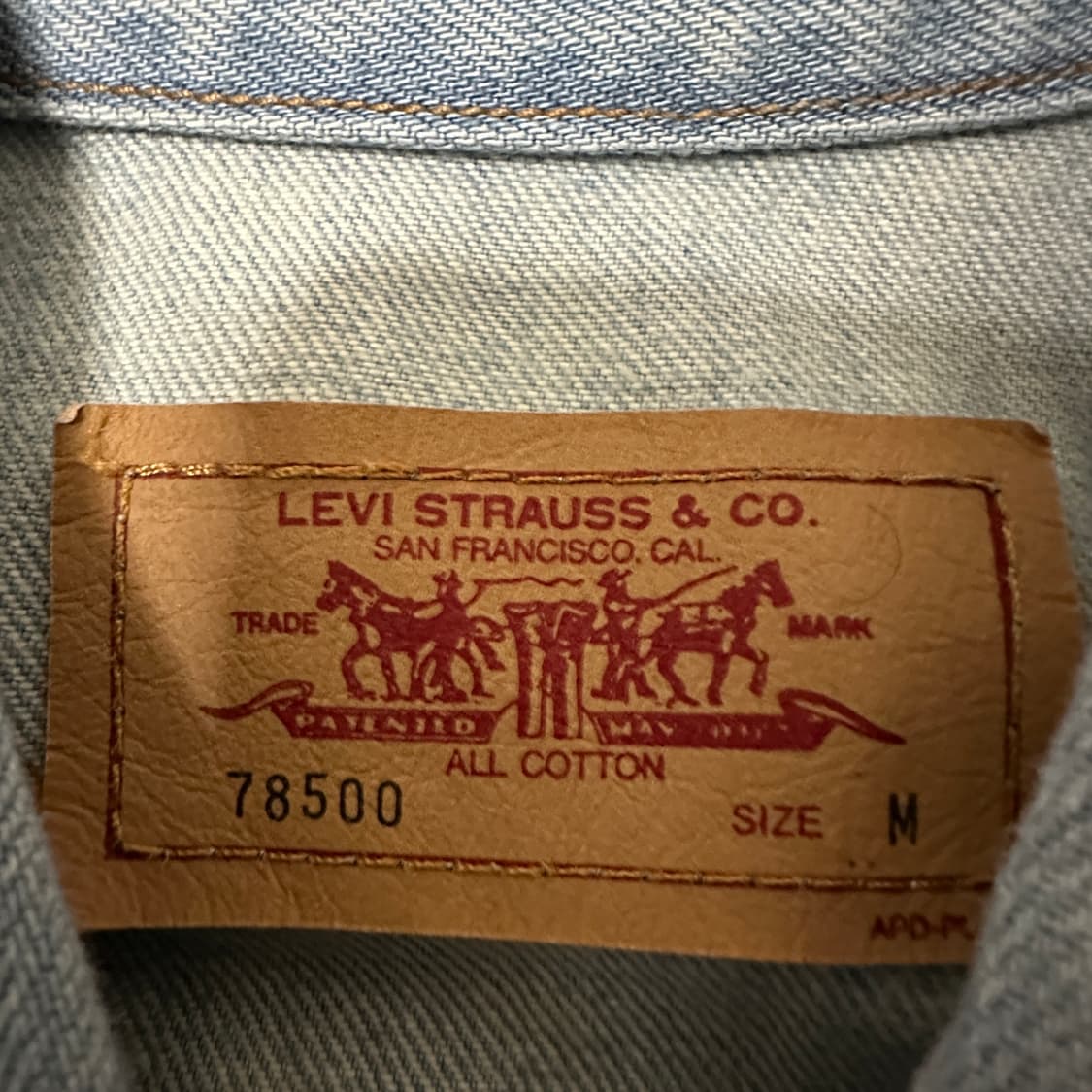 LEV'S 78500 painting denim vest 상품이미지4