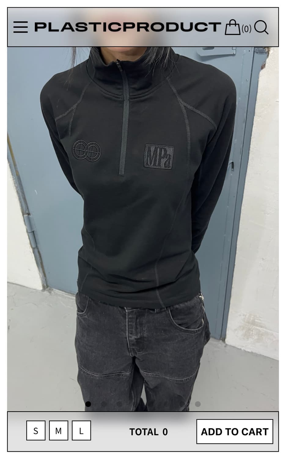 플라스틱 프로덕트 MPa SOFT-SHELL HALF ZIP WOMEN  상품이미지1