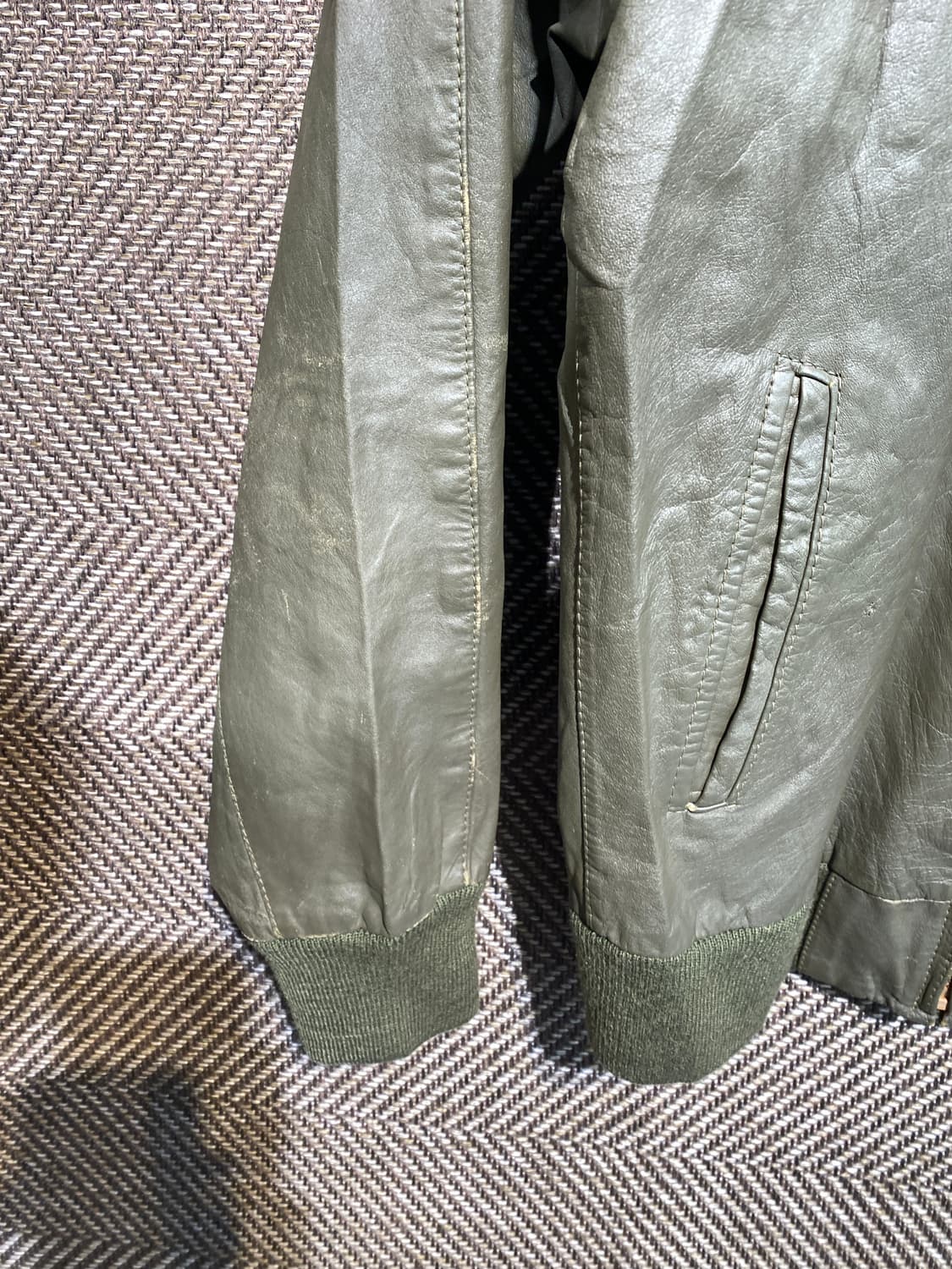 레더 해링턴자켓  상품이미지6