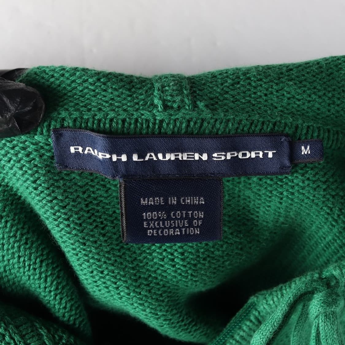 랄프로렌 스포츠 그린 코튼 니트 후드 집업 M 상품이미지6
