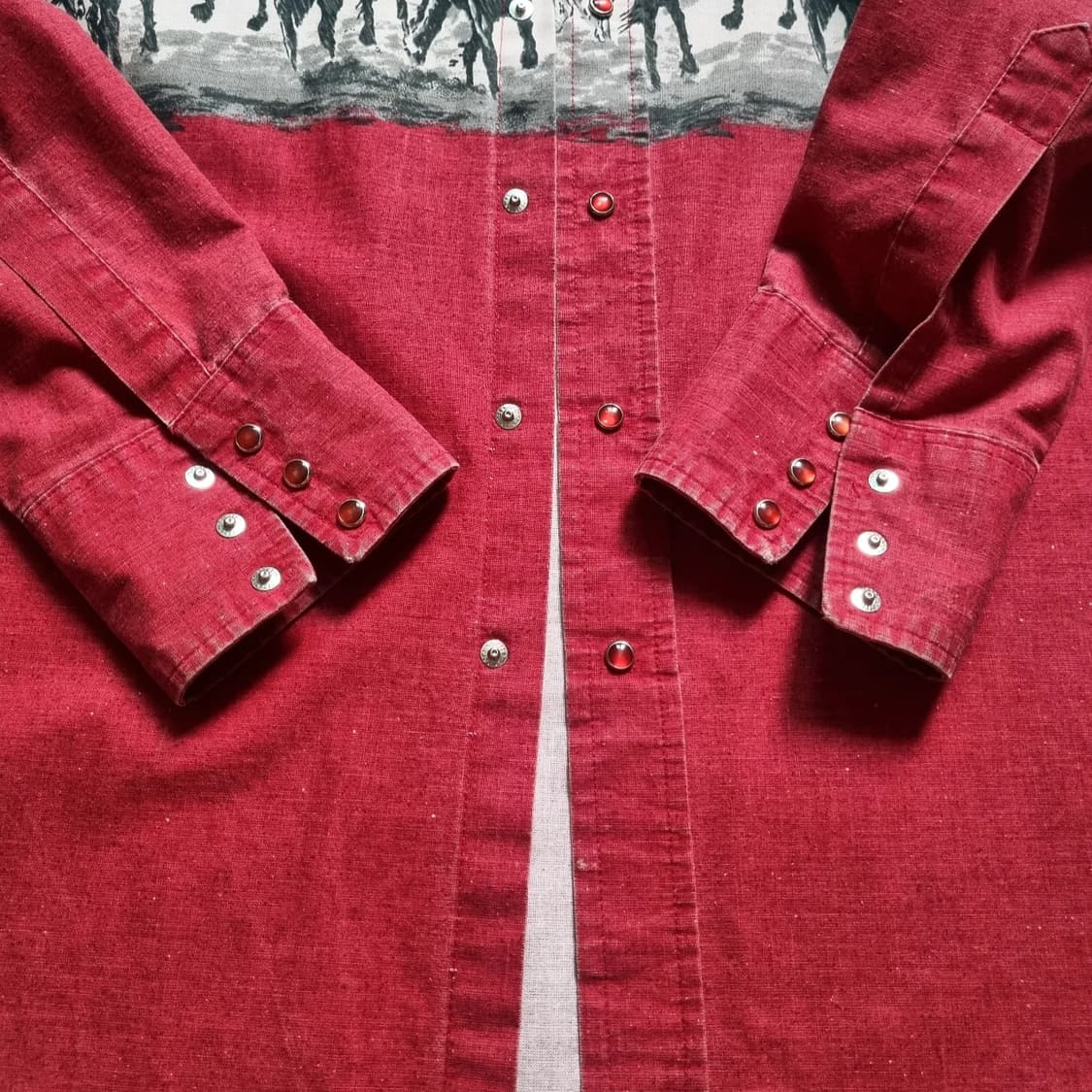 80s USA Wrangler Western Shirt L(110)sz 상품이미지4