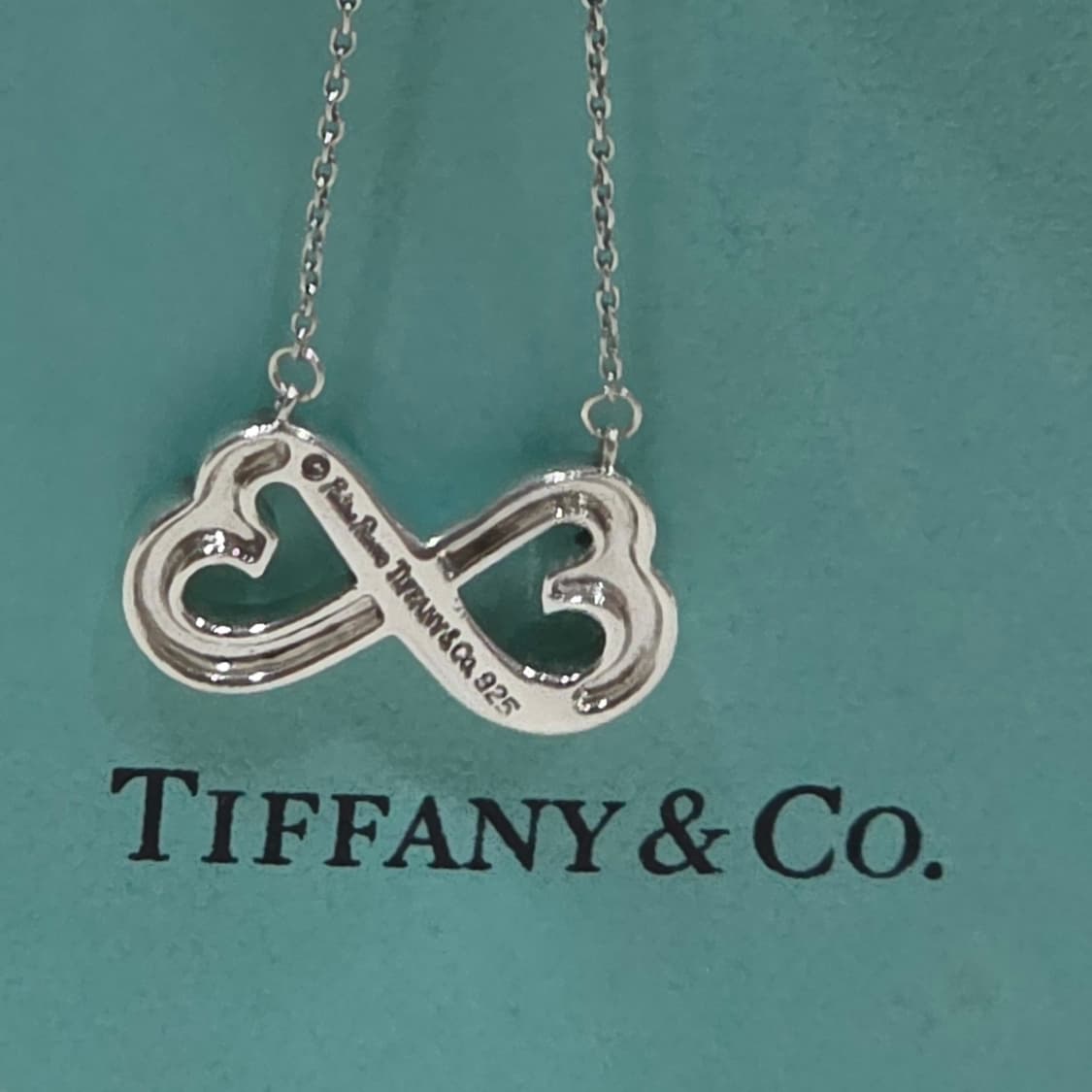 티파니 팔로마피카소 더블하트 인피니티 하트 실버925 목걸이 상품이미지2