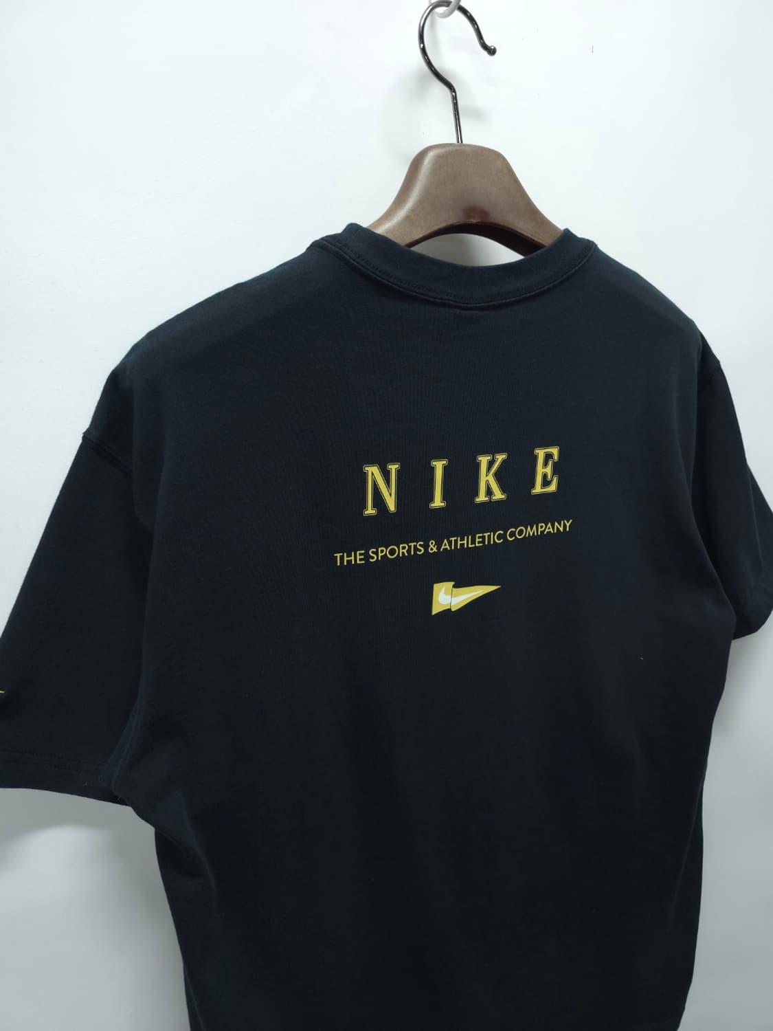 나이키 펜넌트 로고 자수 백로고 반팔 티셔츠 블랙 (100/L) 상품이미지9