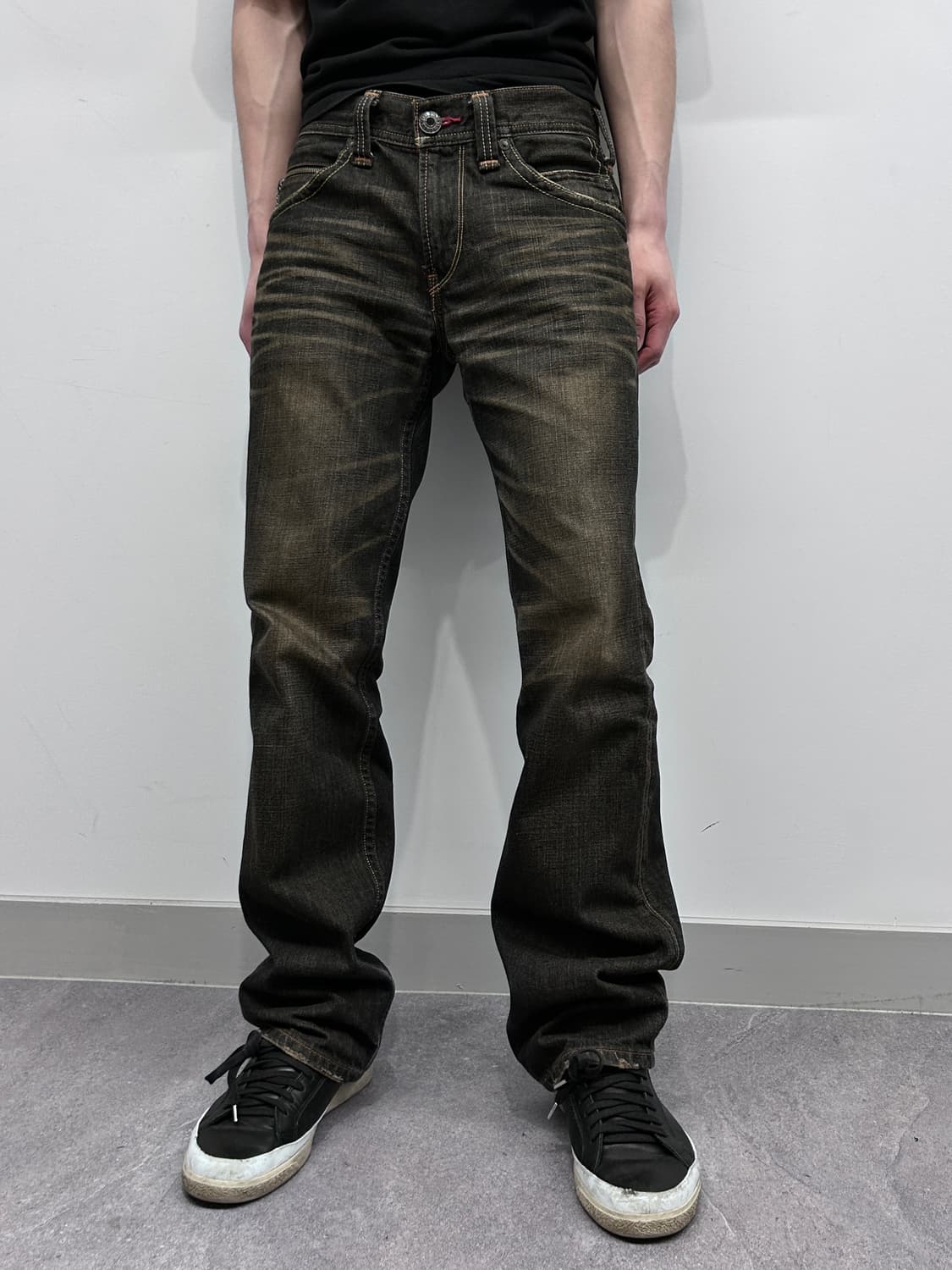 리바이스 502 잼스톤 워싱 스모키 데님 팬츠 상품이미지2