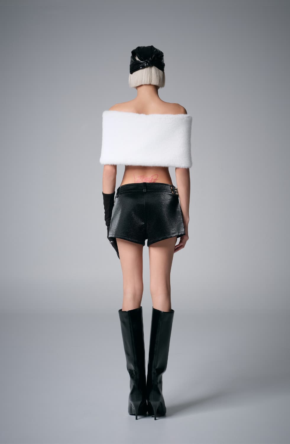 lynhalyn Faux Mink Snap Shoulder Shawl  상품이미지3