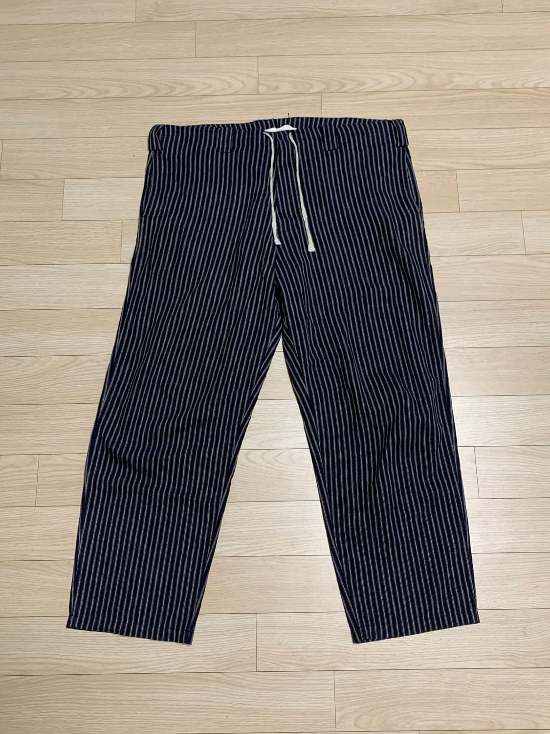 wardrobe41 워드로브41 타이업 팬츠 네이비 L 상품이미지3