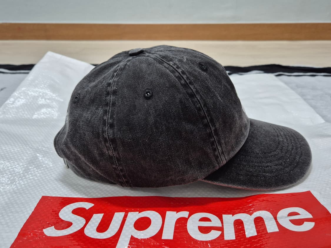 (os) 슈프림 피그먼트 S로고 캡 블랙 6패널 모자 상품이미지7