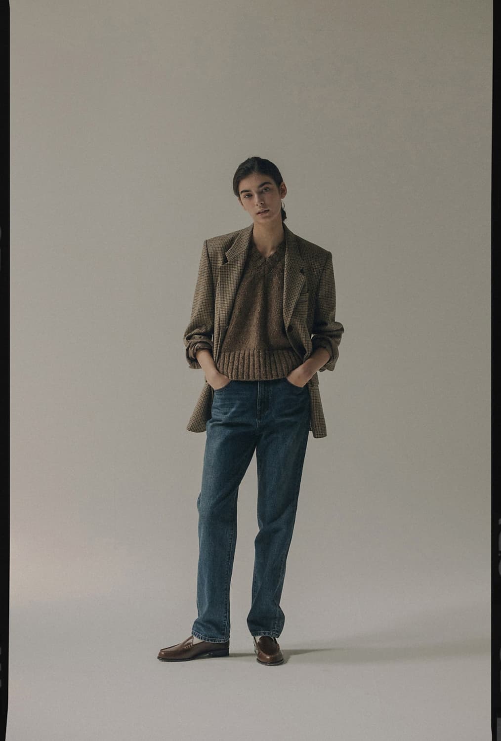 낫띵리튼 체크자켓 lavi single check jacket 상품이미지4