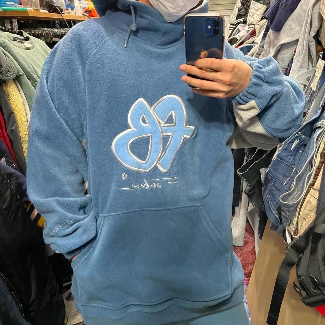 FUBU(후부) 올드스쿨 빅로고 후리스 상품이미지1