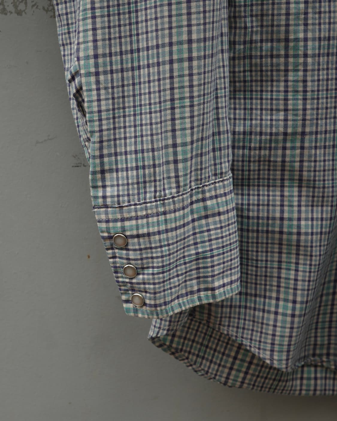 70s panhandle slim 체크 웨스턴 셔츠 상품이미지4