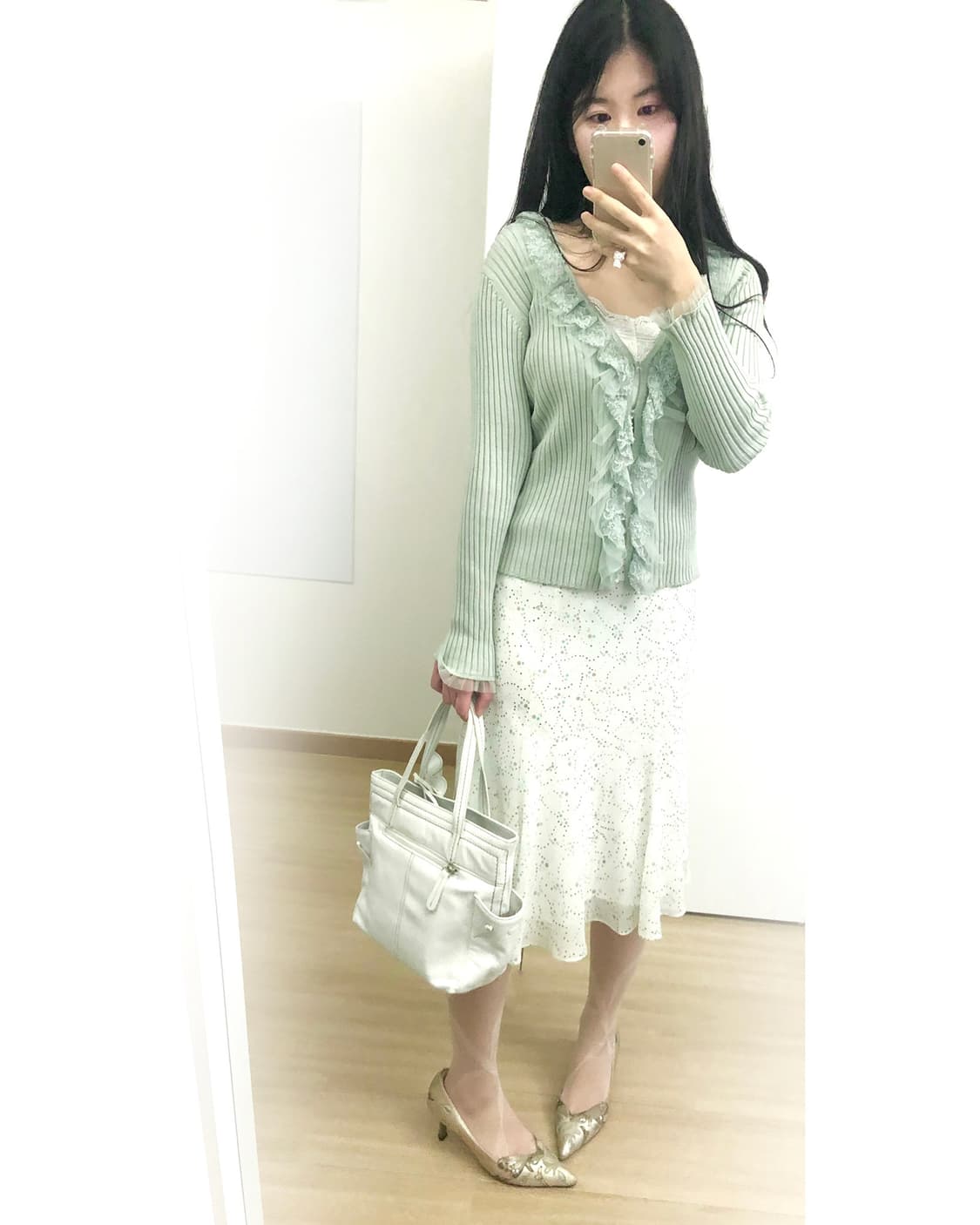 물방울 릴리 스커트「 토도독 귀여운 물방울 무늬。。。♥」 상품이미지10