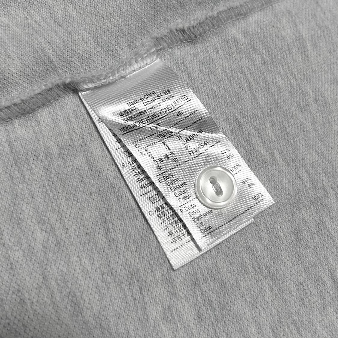 [S] Lacoste 라코스테 우먼즈 라이트그레이 긴팔 카라티 상품이미지5