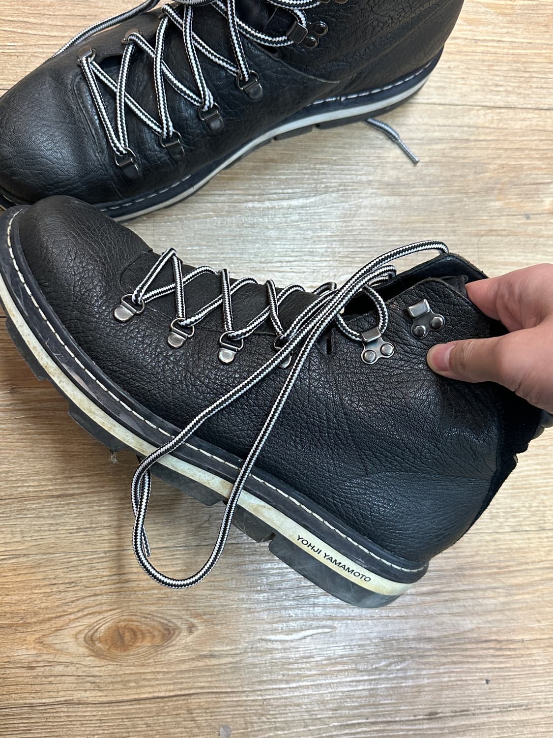 요지야마모토 레더 마운틴 슈즈 상품이미지2