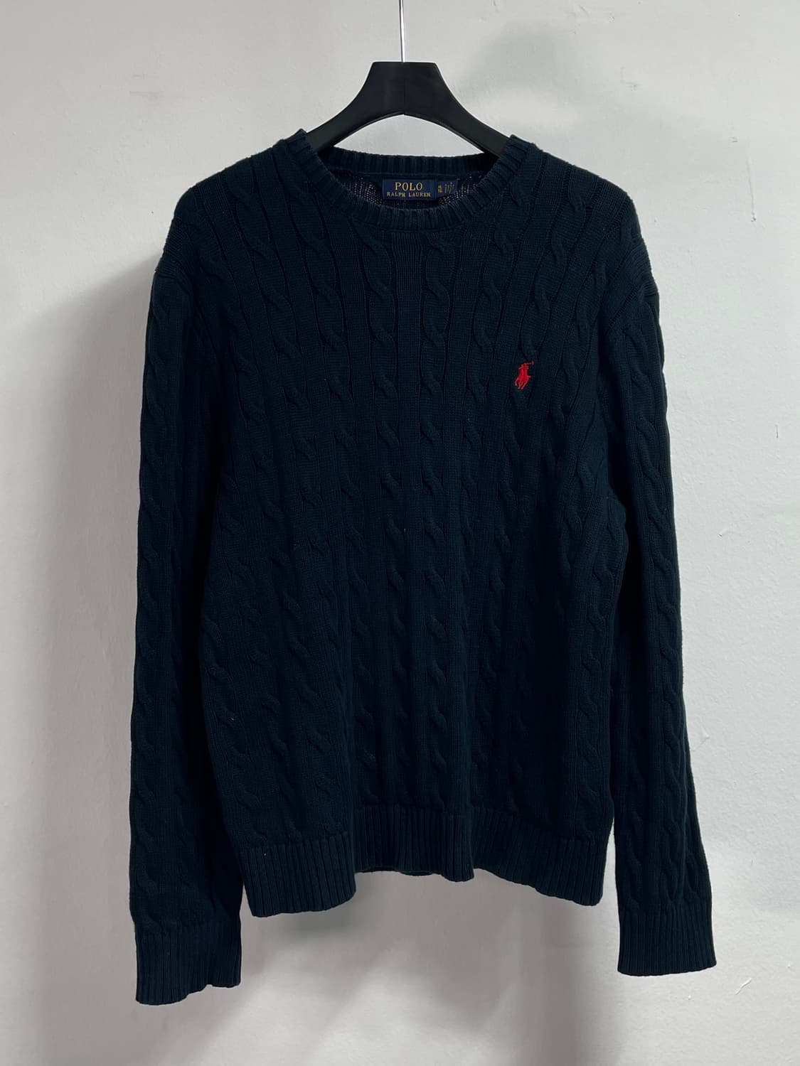 폴로 랄프로렌 다크네이비 케이블 니트 (on.224)  상품이미지1
