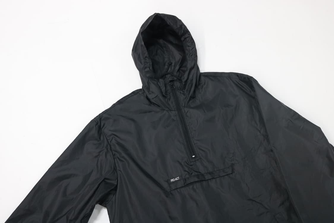 PRO-ACT 프로액트 블랙 퀼팅 안감 하프 집업 아노락 후드 (L) 상품이미지3