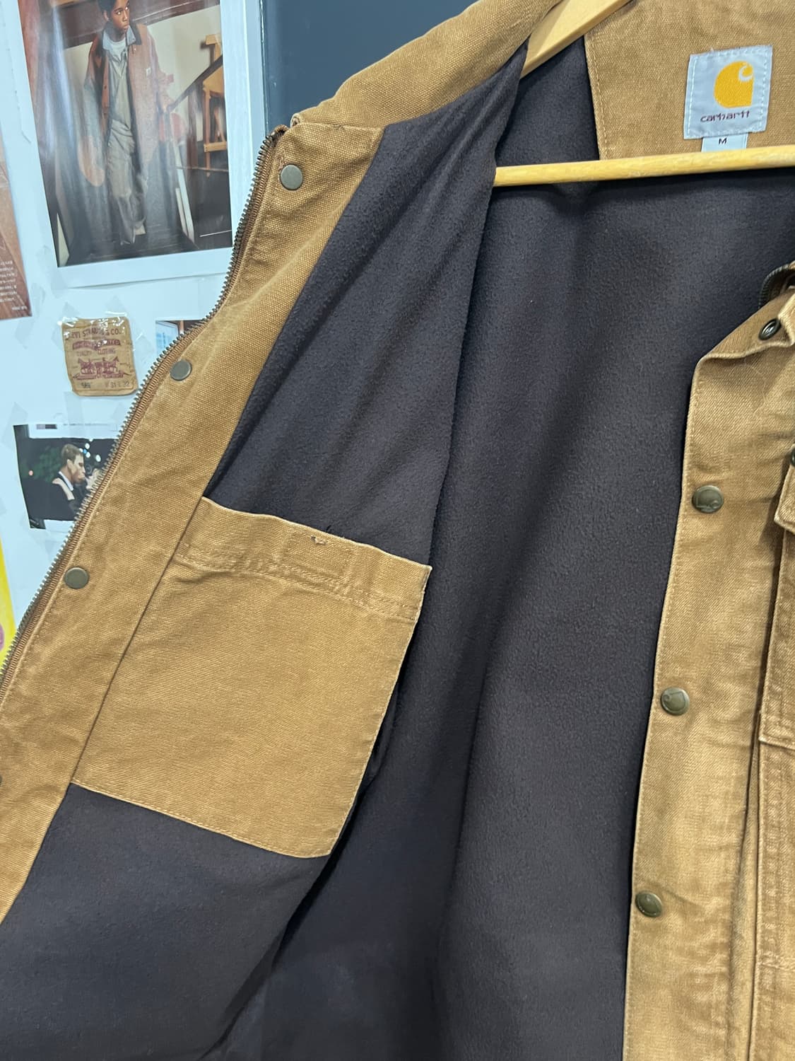 Carhartt 칼하트 샌드스톤 버윅 트러커 워크자켓 상품이미지7