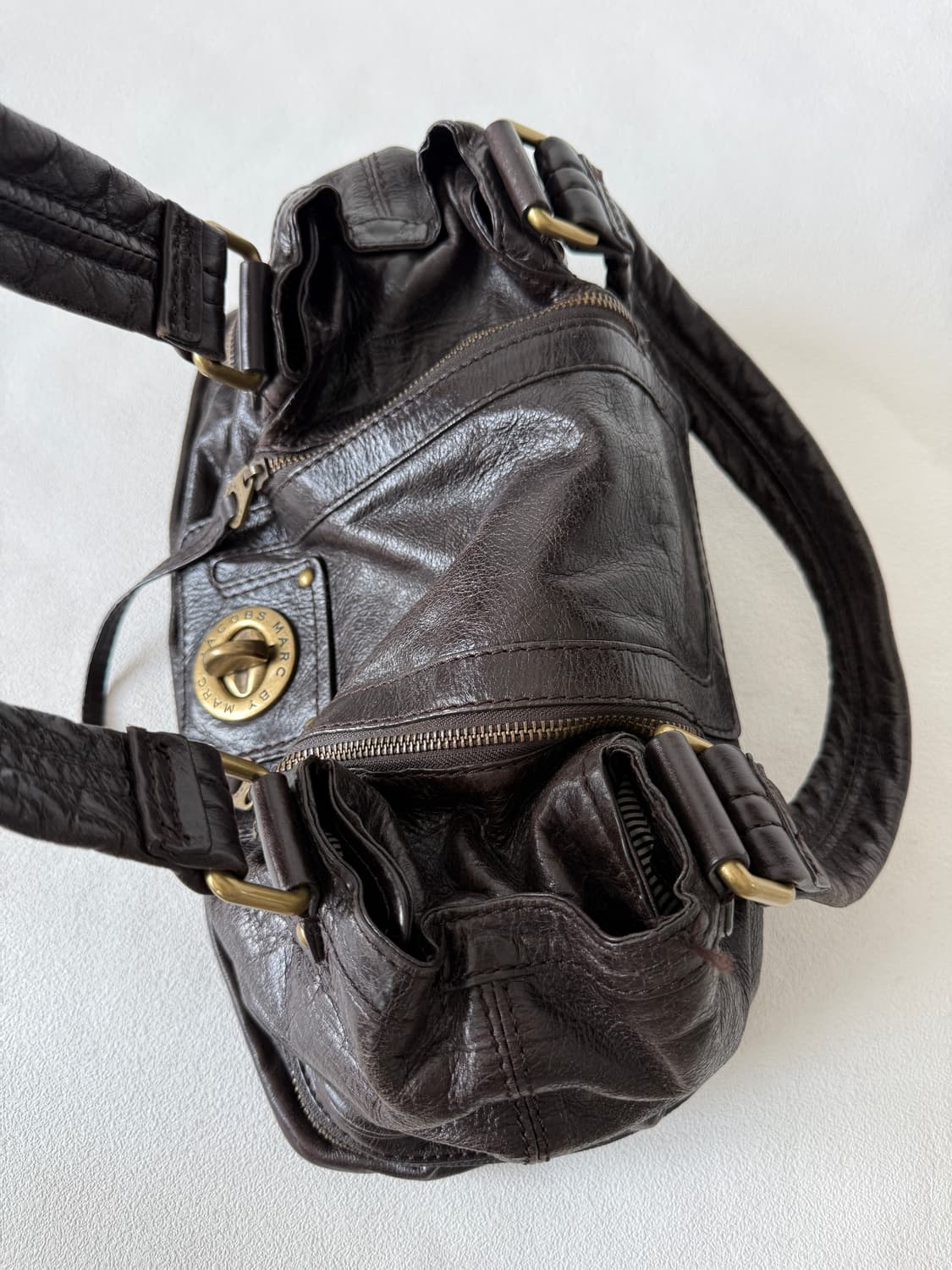 마크 바이 마크제이콥스 레더 보스턴 토트 숄더백 상품이미지3