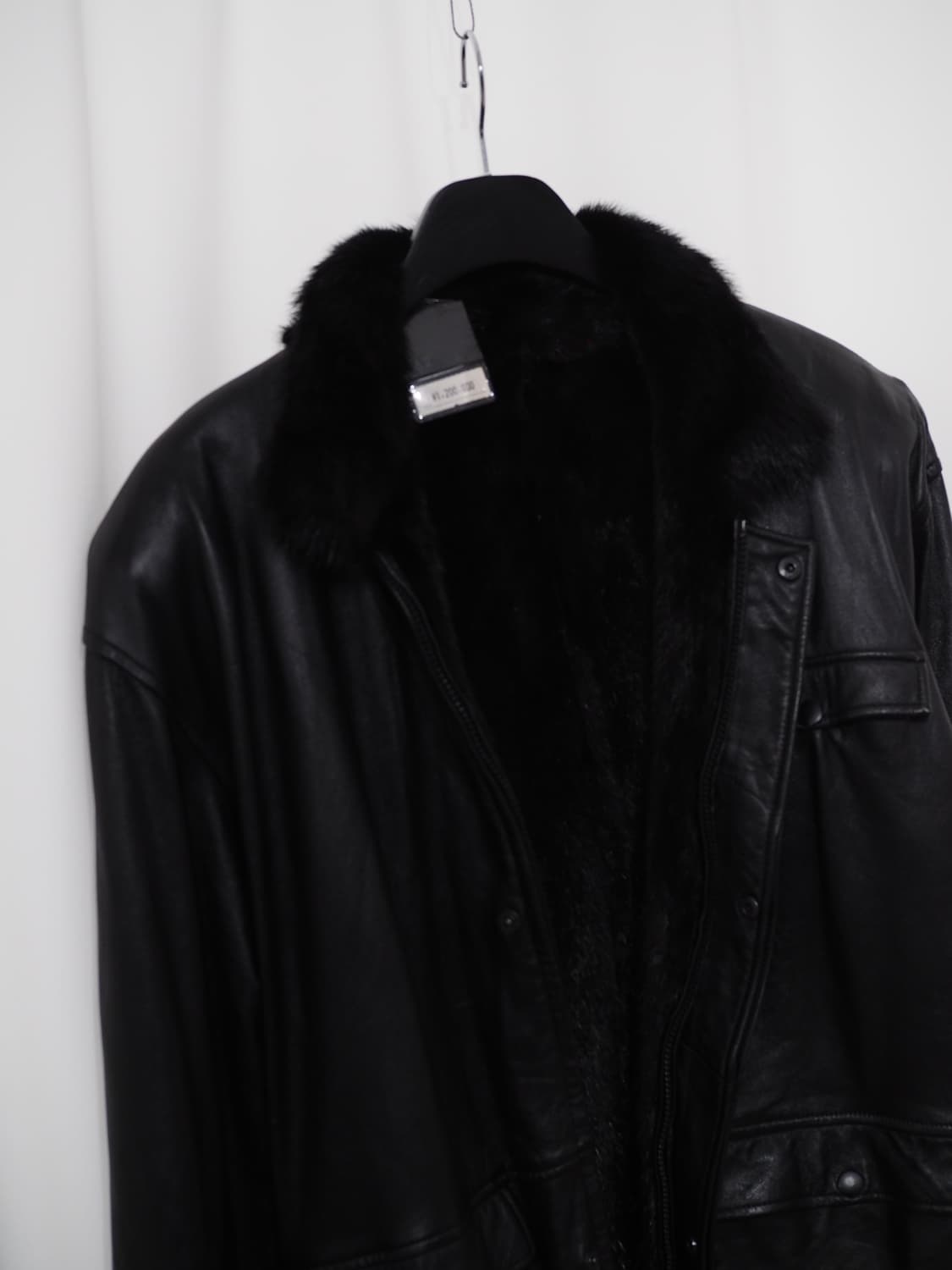 vintage leather&mink reversible jacket 상품이미지3