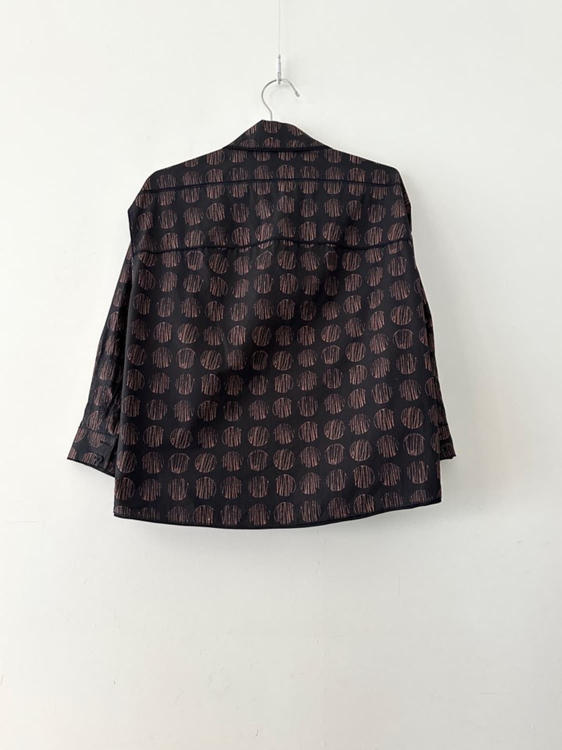 IT MICHAA scratch dot pattern shirt 상품이미지4