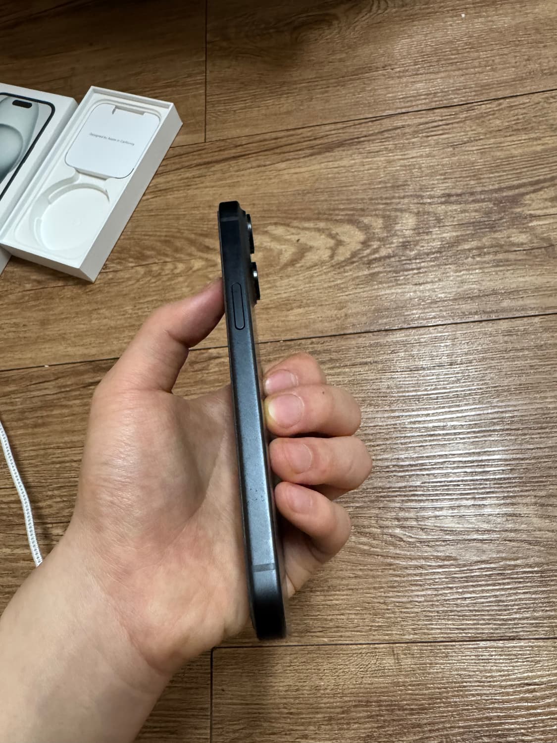 (배터리 효율 100)아이폰 15일반 블랙 128기가 상품이미지7