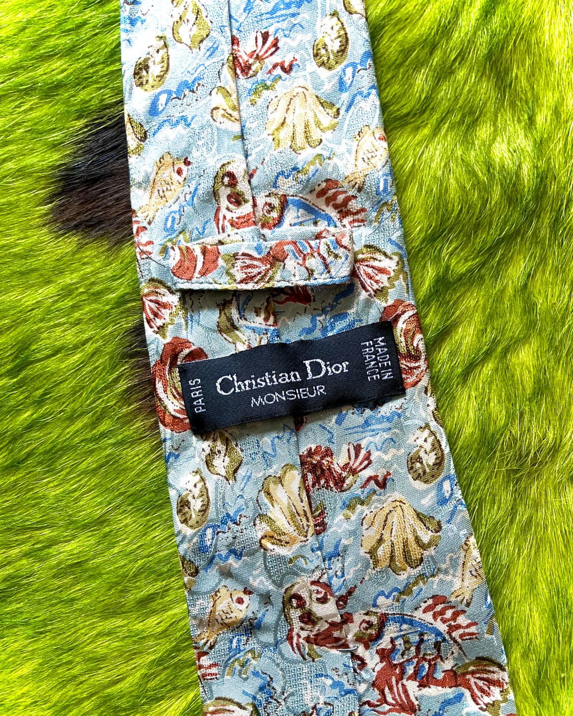 1980-90s Old DIOR France Made Silk Tie 상품이미지8