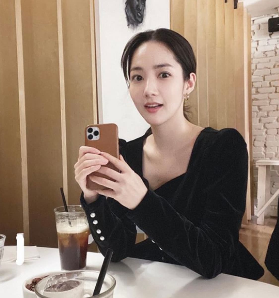 택O) [s] 보카바카 앨리스 하트 넥 롱 슬리브 블라우스 벨벳 상품이미지1