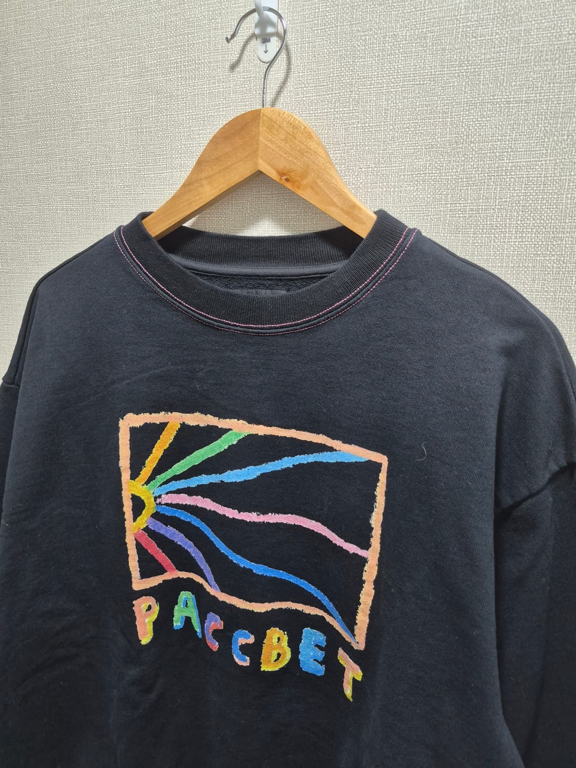 (M) 라스벳 파스텔 로고 크루넥 스웻셔츠 상품이미지2