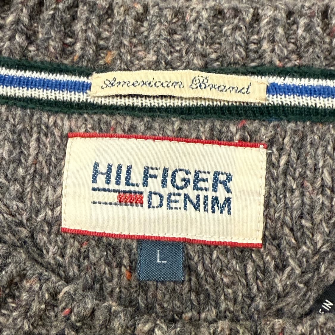타미힐피거 빈티지 포켓 꽈배기 니트  상품이미지5
