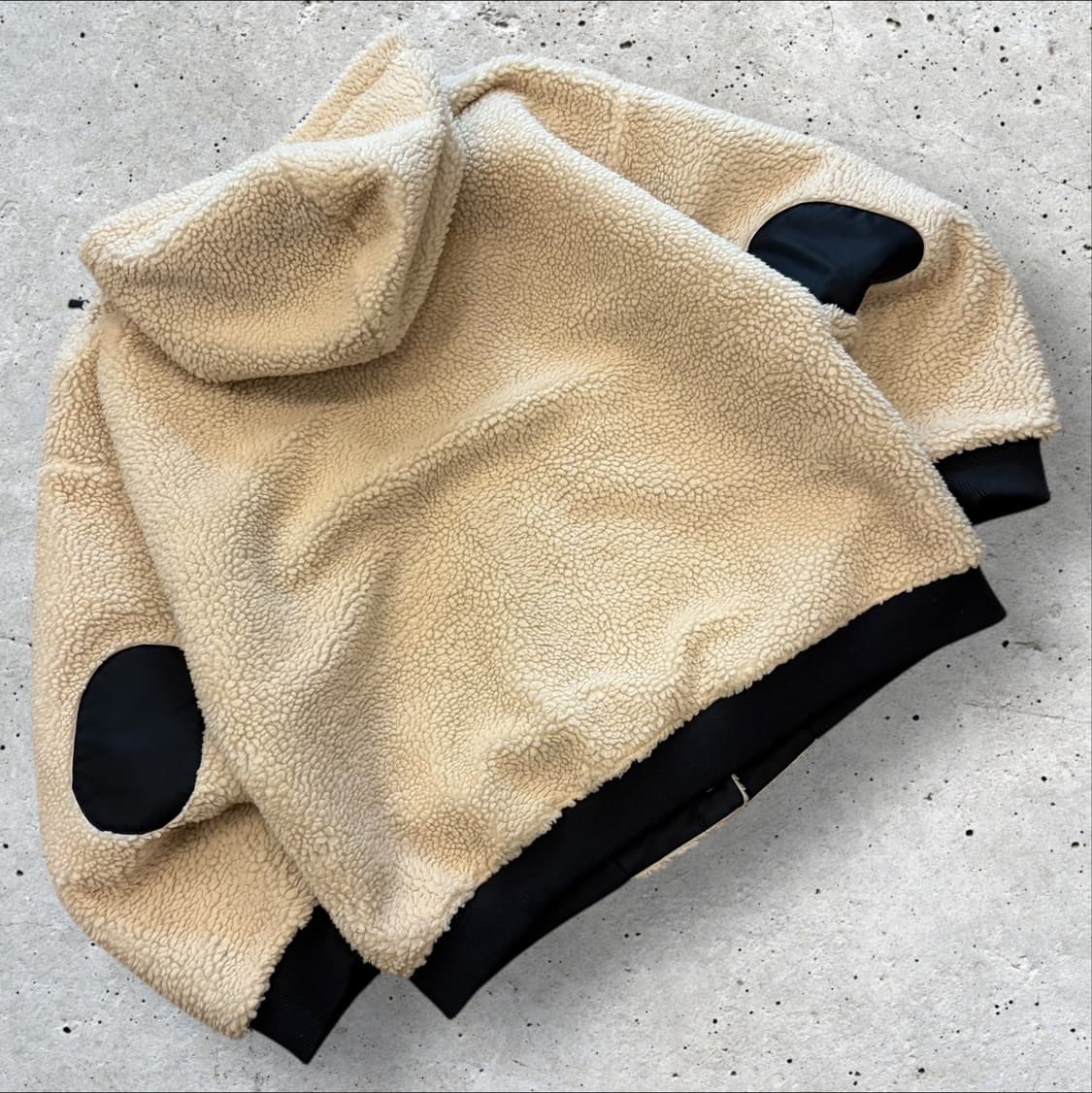 [L] 아디다스 파이어버드 리버시블 후드 뽀글이 자켓 아이보리 C486 상품이미지3