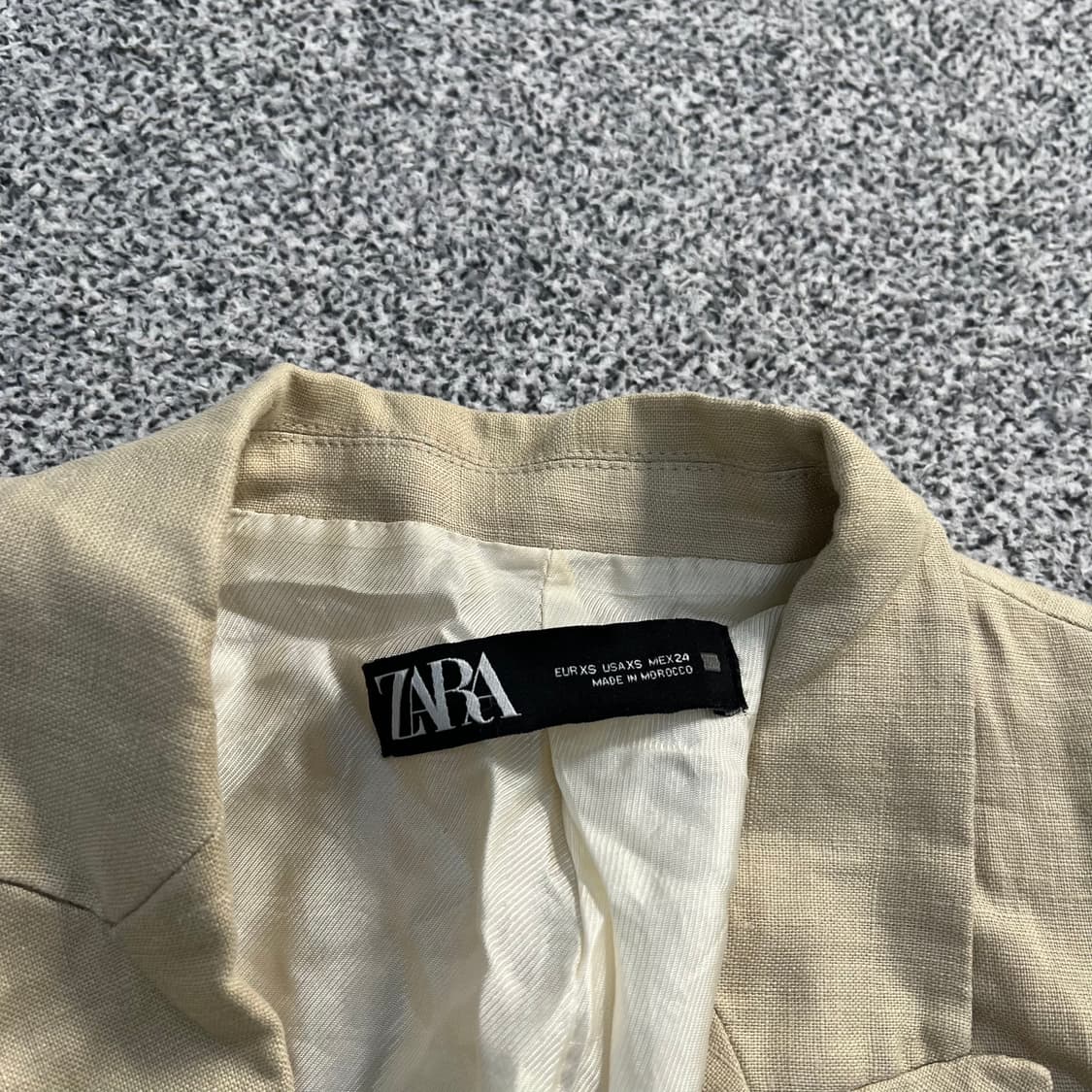 XS 자라 여성 린넨 자켓 0410M 상품이미지2