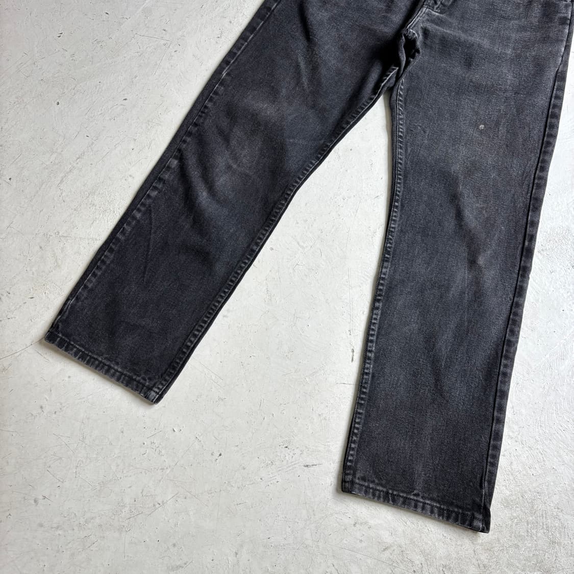 00s LEE 빈티지 흑청 데님팬츠 33x30 상품이미지3