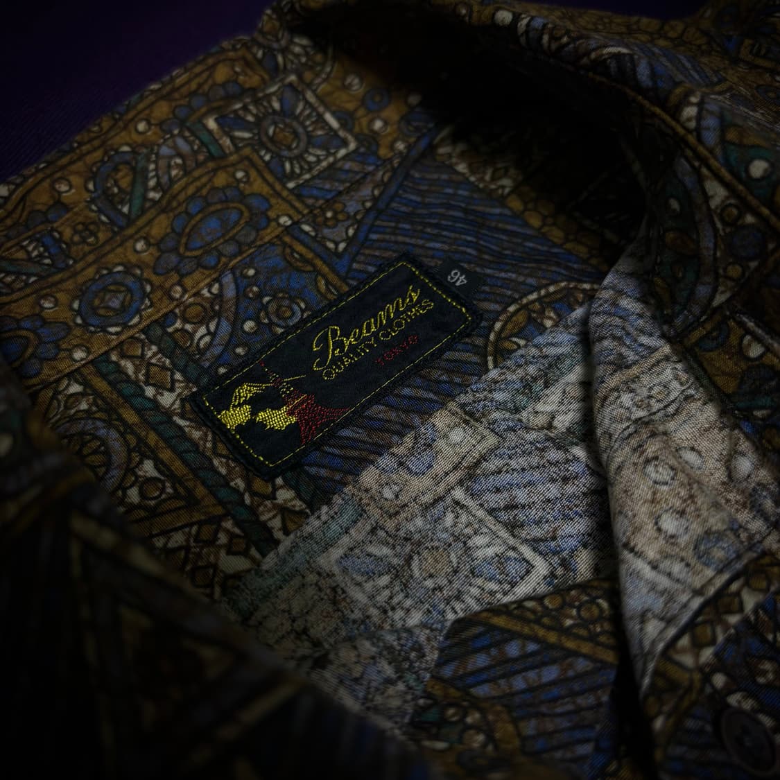 90s Beams Shirts & Sons Geometric Patte 상품이미지3