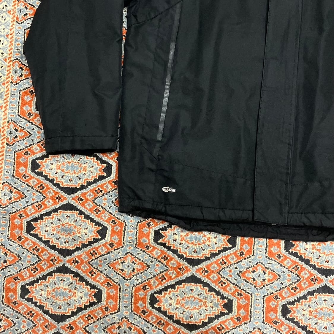 아디다스 삼각로고 블랙 기모 바람막이 점퍼 남성100 상품이미지3