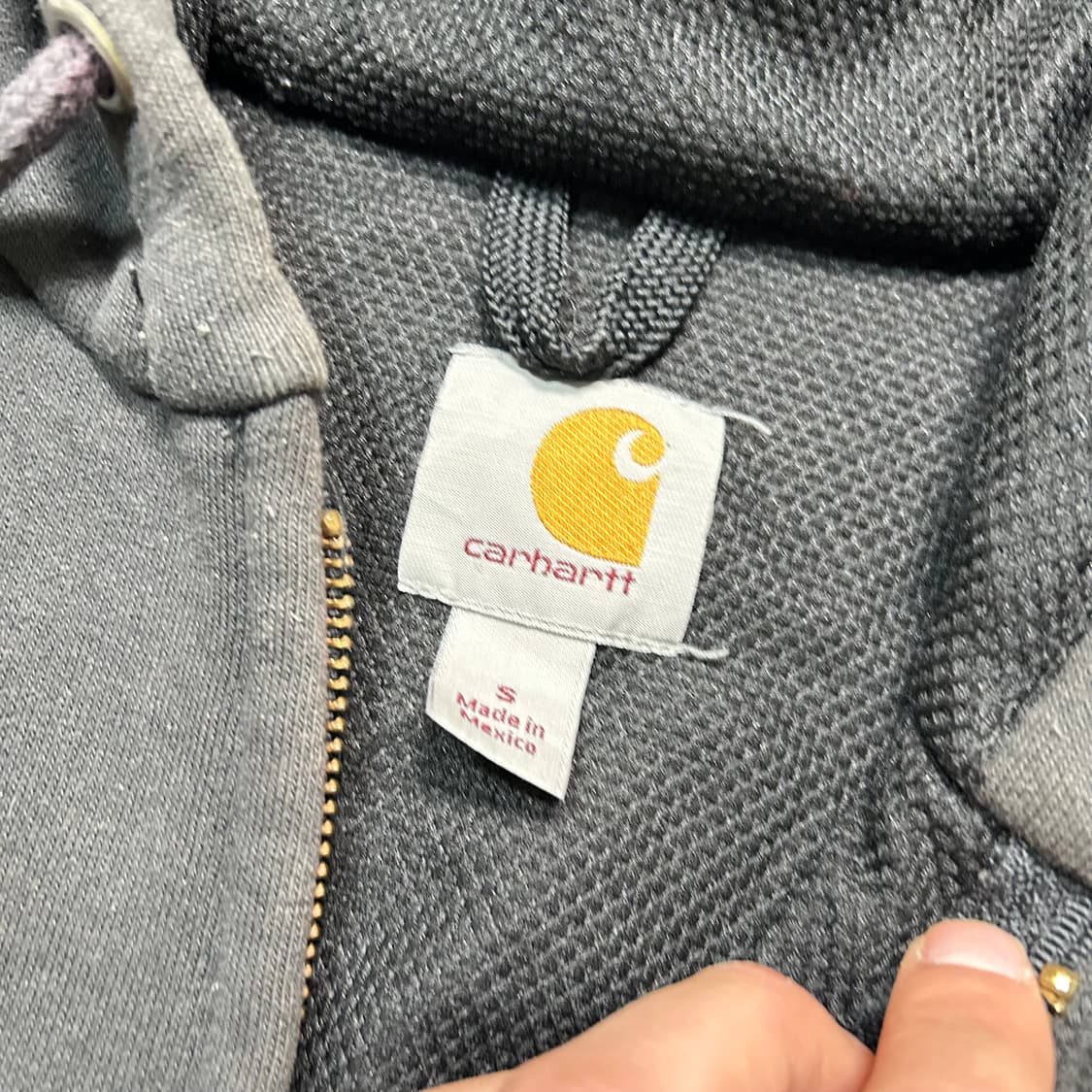 칼하트(Carhartt) 써멀 후드집업 블랙 상품이미지4